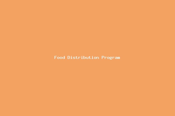Nutritious Food Distribution Programs